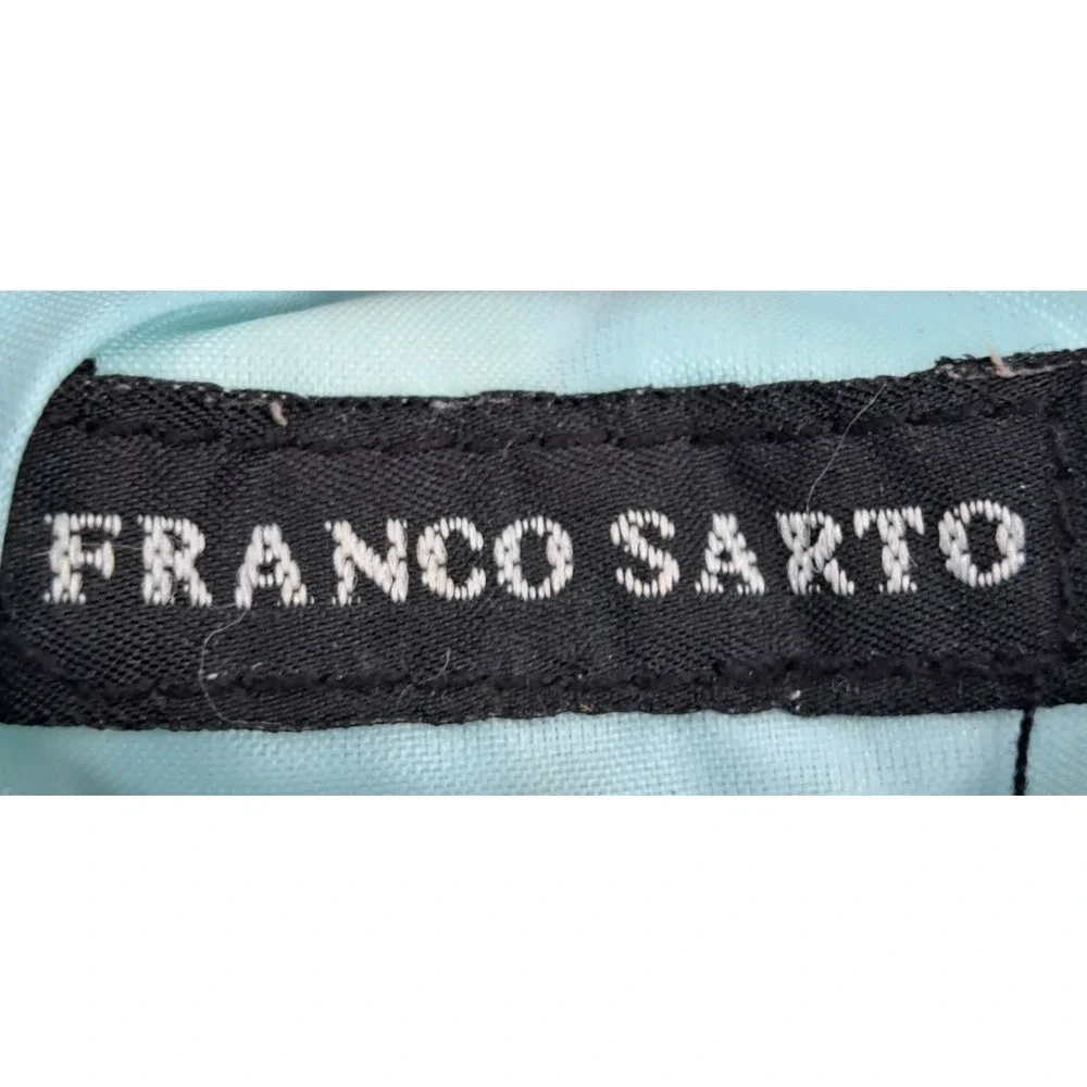 Franco Sarto Canvas Sunflower Floral Print Satchel Bag‎ Boho Purse 8x8x2